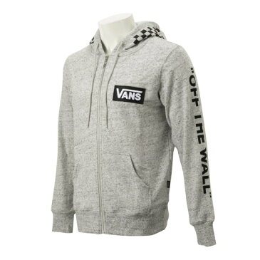 【VANSウェア】VANS CHECKER ZIP UP HOODIE ヴァンズ フーディー・パーカー CD19SS-MC13 H-GRAY