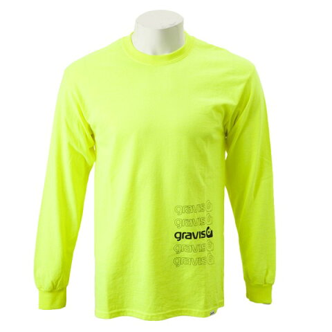 【gravis】Gravis Abstract BOXLOGO L/S グラビス ロングスリーブTシャツ GR19SS-MT07　N.YELLOW