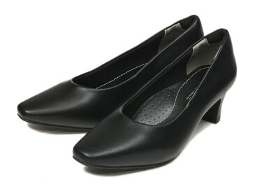 【NUOVO】 ヌオーヴォ プレーントゥパンプス PLAIN PPS 5.5 NE40043 ヒール5.5cm F13 BLACK