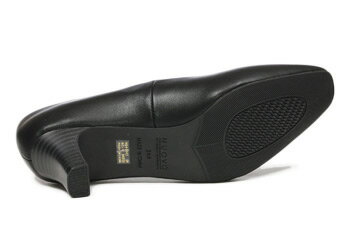 【NUOVO】 ヌオーヴォ プレーントゥパンプス PLAIN PPS 5.5 NE40043 ヒール5.5cm F13 BLACK