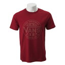 【VANSウェア】VANS Suede LOGO STRETCH TEE ヴァンズ ショートスリーブTシャツ CD19SS-MT43　RED