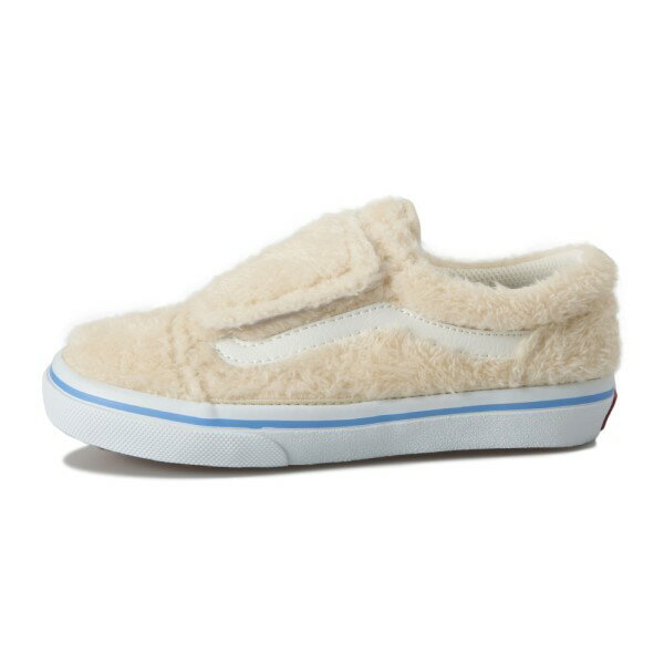 キッズ 【VANS】 OLD SKOOL (14-20) ヴァンズ オールドスクール V36CJ W.FUR　CREAM