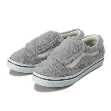 キッズ 【VANS】 OLD SKOOL (14-20) ヴァンズ オールドスクール V36CJ W.FUR　GRAY