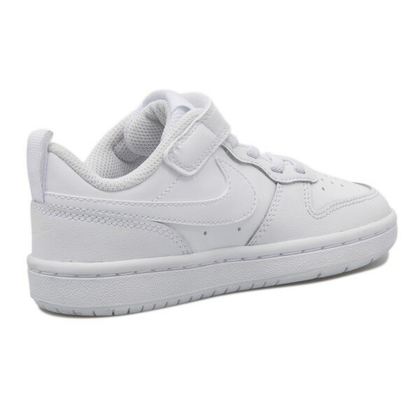 キッズ NIKE ナイキ スニーカー COURT BOROUGH LOW 2 (PSV) 17-22 コート バーロウ LOW 2 PSV BQ5451-100　100WHITE/WHITE