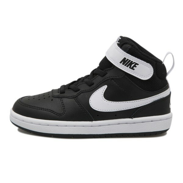 キッズ NIKE ナイキ スニーカー COURT BOROUGH MID 2 (PSV) 17-22 コート バーロウ MID 2 PSV CD7783-010 ABC-MART限定　*010BLACK/WHITE