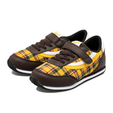 キッズ 【VANS】 SERIO (14-21) ヴァンズ セリオ V2030K CHK　BROWN/YELLOW