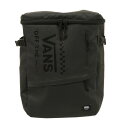 【VANSウェア】FLV Rectangular Back Pack 30L ヴァンズ バックパック VA19FW-MB50AB　BLK/BLK