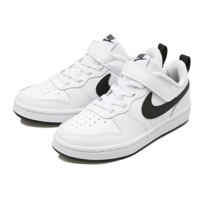 キッズ NIKE ナイキ スニーカー COURT BOROUGH LOW 2 (PSV) 17-22 コート バーロウ LOW 2 PSV BQ5451-104 ABC-MART限定　*104WHITE/BLACK