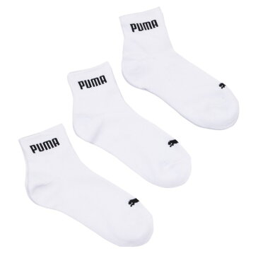 レディース 【PUMAソックス】 23-25 3P Sport FullTerry 02822201-235-01 シロアソート