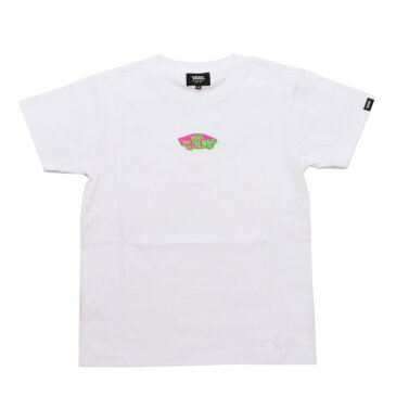 キッズ 【VANSウェア】 ヴァンズ Tシャツ Neon OTW Boys S/S T-Shirts VA20SS-KT06　WHITE