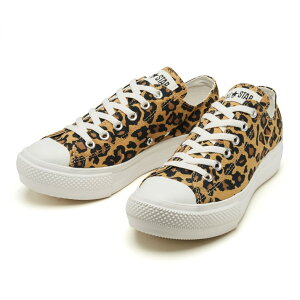 レディース 【CONVERSE】 コンバース ALL STAR LIGHT PLTS LEOPARD OX オールスター ライト PLTS レパード オックス 31302550　BROWN