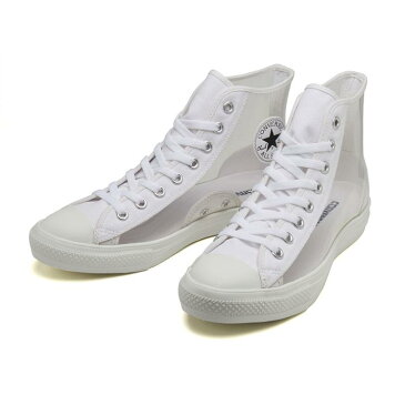 【CONVERSE】 コンバース スニーカー ALL STAR LIGHT CLEARMATERIAL HI オールスター ライト クリアマテリアル ハイ 31302940 ABC-MART限定 *WHITE