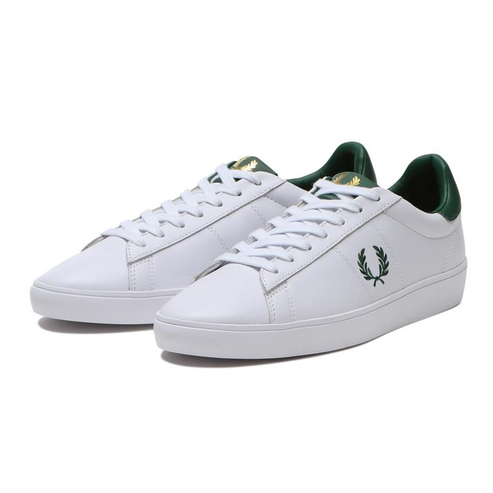 フレッドペリー レザースニーカー メンズ 【FRED PERRY】 フレッドペリー SPENCERLEATHER スペンサーレザー B8250 100 WHITE