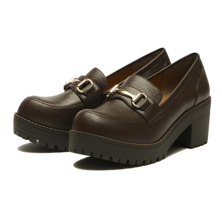 レディース【NUOVO】 ヌオーヴォ TANK LOAFER 6.5 タンクローファー6．5 NC40123 DK.BROWN