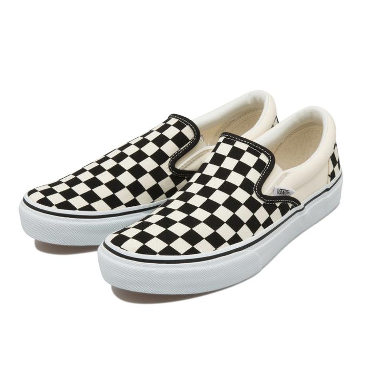 【VANS】 ヴァンズ SLIP ON スリッポン V98CLA　BLACK/WHT/CHK