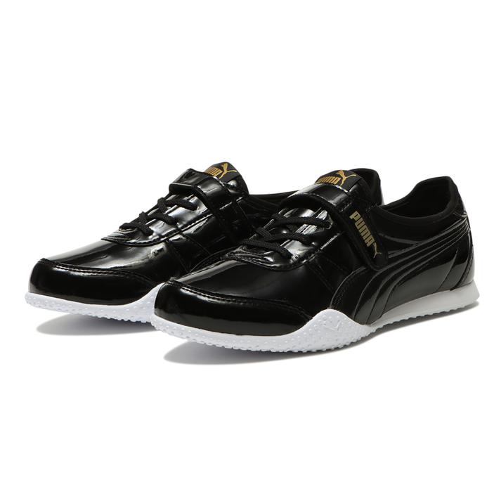 レディース【PUMA】 プーマ BELLA V PATENT ベラ V パテント 382722 01BLK/T.GOLD