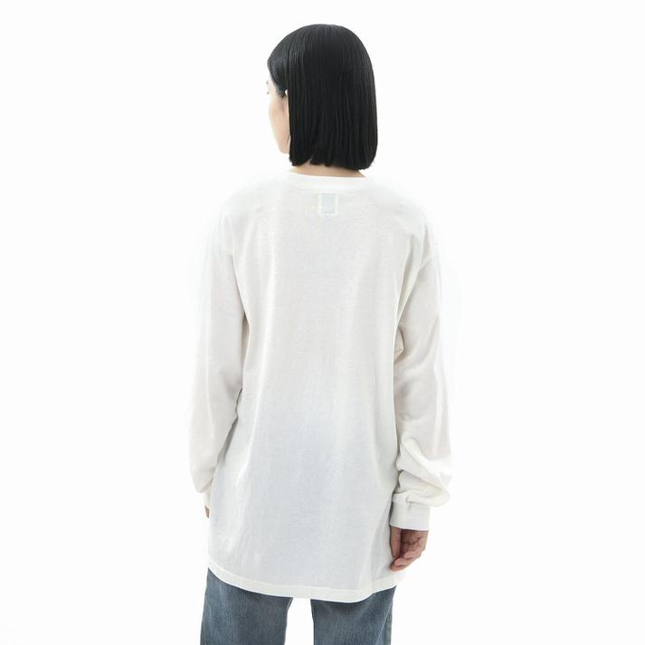 【VANS】 ヴァンズ W NEON O.T.W.L/S T-Shirt ロングスリーブ 121K3020300 WHITE