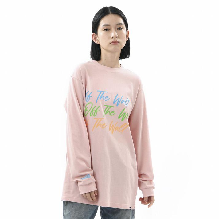 【VANS】 ヴァンズ W NEON O.T.W.L/S T-Shirt ロングスリーブ 121K3020300 PINK