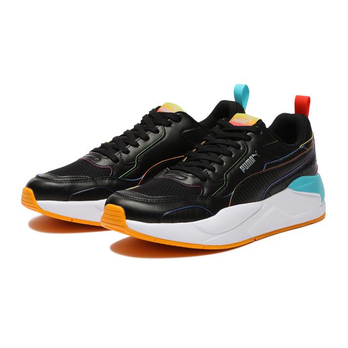 【PUMA】 プーマ X-RAY2 SQUARE RAINBOW エックスレイ　ツウー　スクエア　レインボー 368856 02BK/BLUE/RED