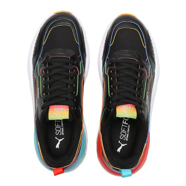 【PUMA】 プーマ X-RAY2 SQUARE RAINBOW エックスレイ　ツウー　スクエア　レインボー 368856 02BK/BLUE/RED