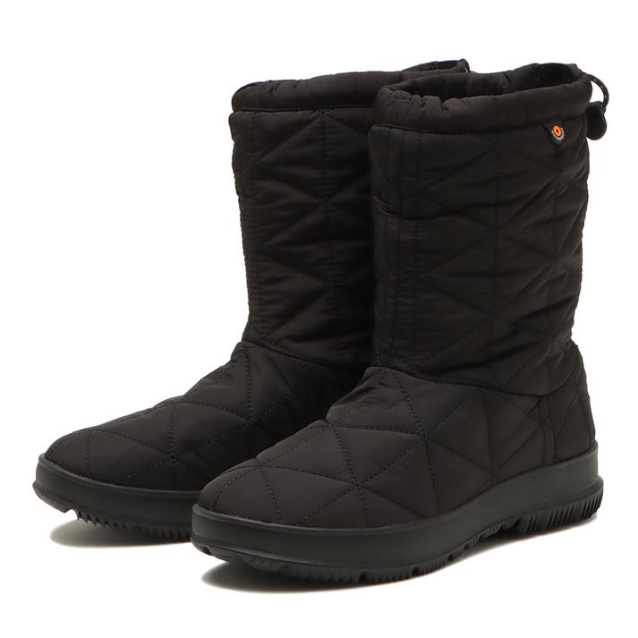 ボグス ブーツ レディース レディース【BOGS】 SNOW DAY MID SNOW DAY MID 72238. BLACK/BLACK