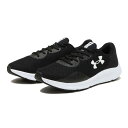 【UNDER ARMOUR】 アンダーアーマー M UA Charged Pursuit 3 EX WIDE UAチャージド パスート3 エクストラ ワイド 3025801 ABC-MART限定 001BLK/BLK/WHT