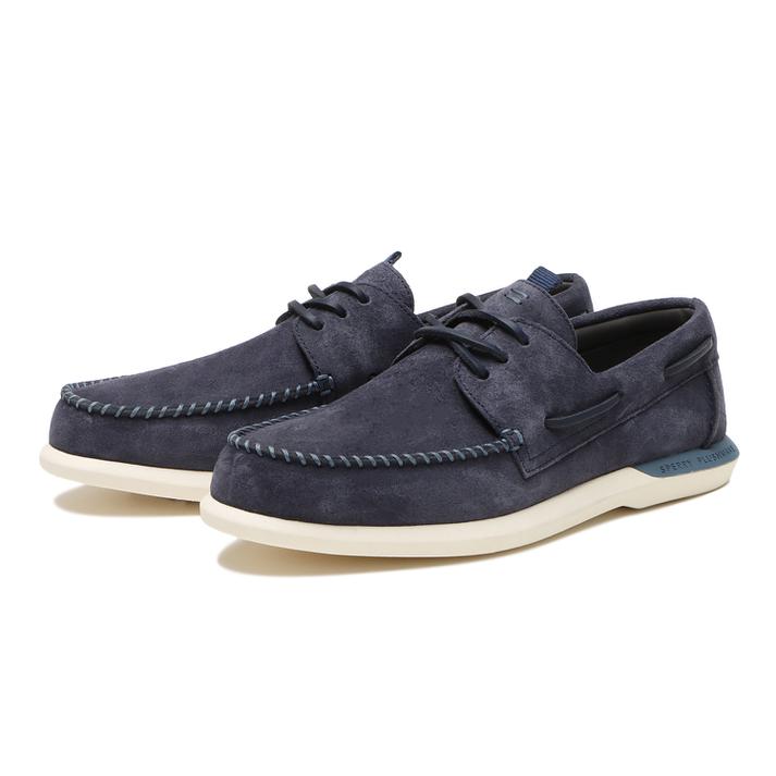 【中古】Sperry Top-Sider◆デッキシューズ/27.5cm/ブルー/レザー/STS25049【シューズ】