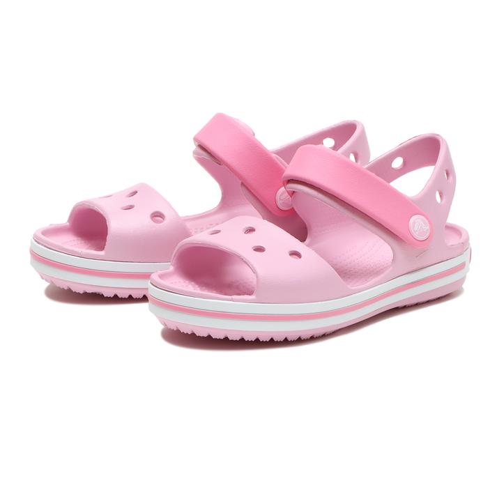 キッズ 【crocs】 クロックス 18-21 CROCBAND SANDAL K クロックバンド サンダルキッズ 12856-6GD BALLERINA PINK