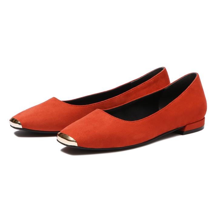 レディース  エービーシーセレクト TOECAP PUMPS1.5 トゥキャップ パンプス1.5 W5015 S/ORANGE