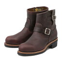 【CHIPPEWA】 チペワ 7 STEEL TOE ENGINEER 7インチ スティールトゥ エンジニアブーツ 1901M11　CORDVAN 【ご注意】こちらの商品は弊社実店舗からも集約(入荷)するため、「靴箱の破損、色あせ、プライス貼付、剥がし跡」「靴箱内の包装用紙破れ、商品タグなどが無い状態」「履きジワやボンドの付着、若干のシミ、汚れ」が生じる場合がございます。また、正規の靴箱が著しく破損している状態時には代替の靴箱を使用する場合もございます。尚、弊社実店舗から集約しました商品は検品を行って販売可能な商品をご案内致しております。その為、商品の状態の指定はできませんので予めご了承下さい。※こちらの商品につきましては下記ご利用ガイドをご確認下さい。■ご利用ガイド アメリカのクラフトマンシップからMADE in U.S.Aの誇りが受け継がれているワークブーツブランドCHIPPEWA【チペワ】。創業時から手作業にこだわり、現代までほとんど昔と変わらない製法を貫き、ワーカー達の足元を守り抜いており、ブーツ好きであればあるほど、不思議と行き着く人の多いブランドです。着脱も容易なサイズでタウンユースにも最適なショートエンジニアモデル・7インチエンジニアブーツ。エンジニアブーツは1930年代から製造・販売が始まった歴史あるモデルです。元々は測量技師や工事関係者に人気だったことから”エンジニアブーツ”と呼ばれておりましたが、後にアメリカでバイカーたちの間でブレイクしたことで、エンジニア＝バイカースタイルという図式が出来上がりました。グッドイヤーウェルト製法による堅牢さに加え、ビブラム社製のソール、ASTM(米国材料試験協会)の規格を満たすスチールトゥの採用など、安全面においても高い信頼を誇ります。深みのあるコードバンのようなカラーリングは様々なパンツと相性抜群です。■ご注文前に必ずご確認ください。■≪よくあるご質問はこちら≫ WIDTH＝E素材＝オイルドレザー【サイズ目安】(個人差がございますので、あくまでも目安とお考え下さい。)このシューズの作りは大きめです。0.5cm下のサイズをおすすめします。※靴本体に表記されているCMサイズ・EURサイズに、USサイズ換算時のサイズ表記と異なる場合がございますが、商品不良ではございませんのでご安心ください。当オンラインストアではUSサイズ表記を基準に販売しておりますので、予めご了承ください。 表記サイズについてのご注意【ご購入前に必ずこちらをご確認ください。 】 [ABCMART][ABCmart][abcmart][ABCマート][abcマート][エービーシーマート][エービーシー][エービーシー マート][バーゲン]