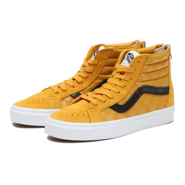 【VANS】 ヴァンズ SK8-HI REISSUE ZIP スケートハイリイシュージップ VN0A5KRCF3X TONAL CHK GOLD