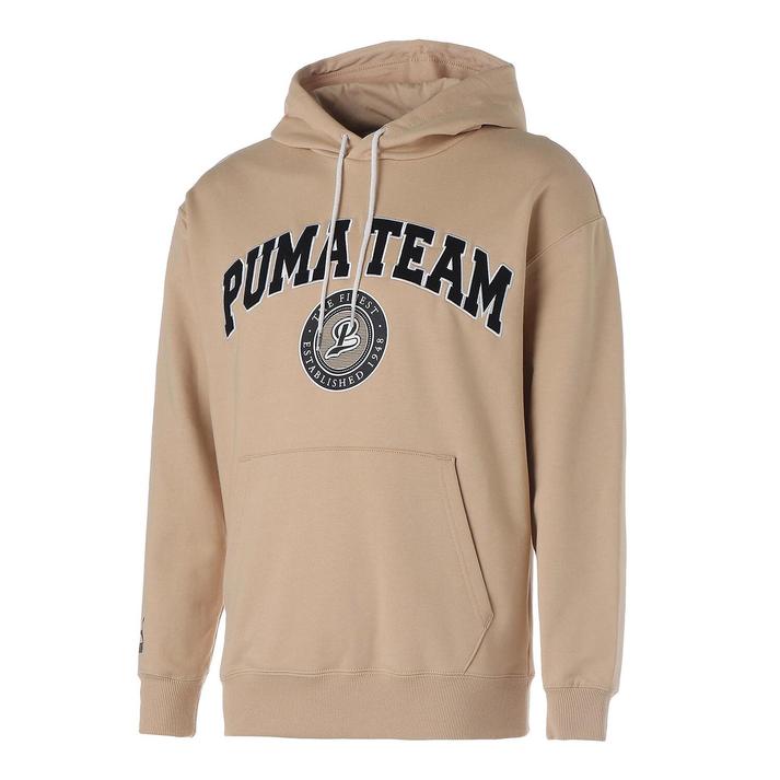 【PUMA】 プーマ M TEAM HOODIE TR スウェットプルオーバー 539170 67LIGHT SAND