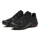 【SALOMON】 サロモン SPEEDCROSS 6 GTX W スピードクロス6 ゴアテックス W L41743400 Black/Black 【ご注意】こちらの商品は弊社実店舗からも集約(入荷)するため、「靴箱の破損、色あせ、プライス貼付、剥がし跡」「靴箱内の包装用紙破れ、商品タグなどが無い状態」「履きジワやボンドの付着、若干のシミ、汚れ」が生じる場合がございます。また、正規の靴箱が著しく破損している状態時には代替の靴箱を使用する場合もございます。尚、弊社実店舗から集約しました商品は検品を行って販売可能な商品をご案内致しております。その為、商品の状態の指定はできませんので予めご了承下さい。※こちらの商品につきましては下記ご利用ガイドをご確認下さい。■ご利用ガイド 女性用トレイルランニングシューズ抜群のグリップと、正確で快適なフィット感。Salomonのルーツに忠実なトレイルの定番SPEEDCROSS6。軽量化を追求しつつさらにパワーアップしたこのバージョンは、優れたグリップが地面をしっかり捉え、泥落ちもスムーズです。防水性と通気性に優れたGORE-TEXメンブレンは濡れた地面やぬかるみに最適。アッパーも新デザインですが、SPEEDCROSSの従来の快適さはそのままです。グリップ:泥落ちのよい最新のアウトソールを採用し、湿った地面でのグリップ力がさらにアップ。フィット感:SensiFit構造が正確で最適なホールド感とSPEEDCROSSのこれまでと変わらぬ快適さを提供。GORE-TEX:防水性と通気性に優れたGORE-TEXメンブレンが足をドライに保ち、ぬかるみなどの過酷なコンディションでも快適さが続きます。 サイズ目安はこちら (個人差がございますので、あくまでも目安とお考え下さい。)このシューズの作りは標準です。防水性能:GORE-TEX素材=ポリエステル 【ご購入前に必ずこちらをご確認ください。 】 [ABCMART][ABCmart][abcmart][ABCマート][abcマート][エービーシーマート][エービーシー][エービーシー マート]