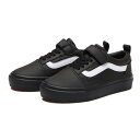 キッズ 【VANS】 ヴァンズ OLD SKOOL(15-22) キッズ オールドスクール V36CS PU BLACK/WHITE