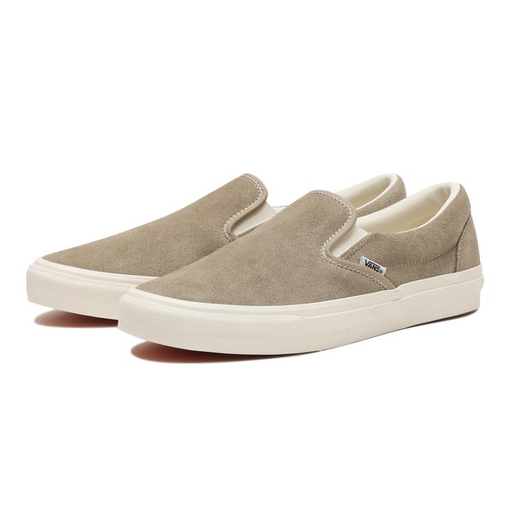 【VANS】 ヴァンズ SLIP ON スリッポン V98CF SUEDE BROWN/WHITE