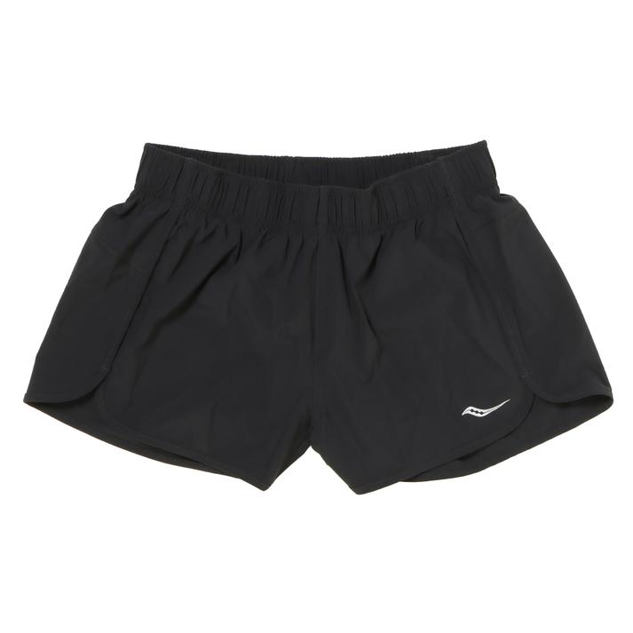 レディース 【Saucony】 サッカニー W OUTPACE 3 SHORT ランニングショーツ SAW800324-BK