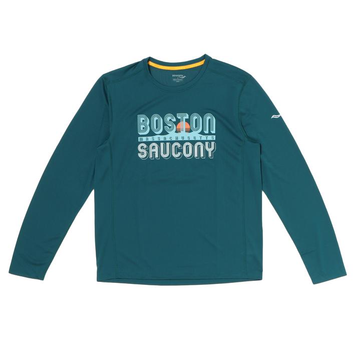  サッカニー M STOPWATCH GRAPHIC L/S ロングスリーブ SAM800311-LNA2 LAGOON