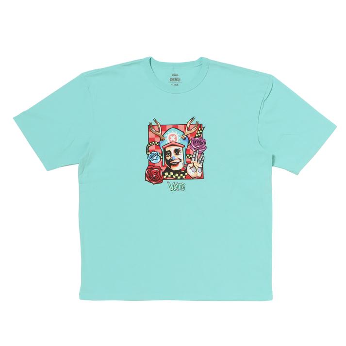 ≪Vans × ONE PIECE≫ 【VANS】 ヴァンズ M ONE PIECE COOKIE! SS TEE ショートスリーブ VN0008FVNAX AQUA SKY