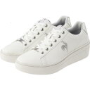 レディース 【LE COQ】 ルコックスポルティフ LA SURESNES LA SURESNES QZ3VJC01WS ABC-MART限定 WHITE/SILVER