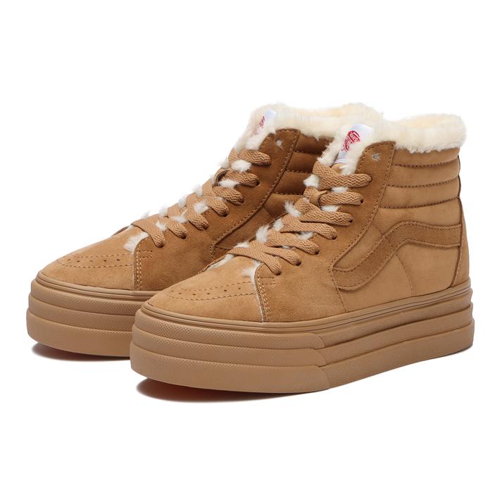 【VANS】 ヴァンズ SK8-HI B.3SOLE スケートハイボア 3ソール V38CF B.3SOLE CAMEL