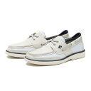 【SPERRY TOPSIDER】 スペリートップサイダー SURVEYOR 2-EYE(W) サービヤー ツーアイ ワイド STS24202 WHITE