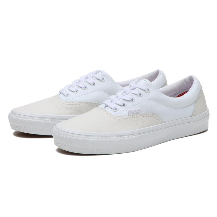 【VANS】 ヴァンズ SKATE ERA スケートエラ VN0A5FC9WWW LEA WHT/WHT