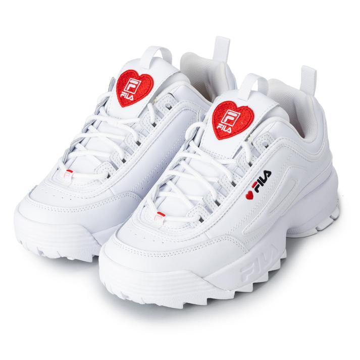レディース 【FILA】 フィラ DISRUPTOR 2 HEART ディスラプターツーハート UFW22115125 WHITEのサムネイル