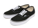 【VANS】 ヴァンズ AUTHENTIC* オーセンティック VN000EE3BLK BLACK