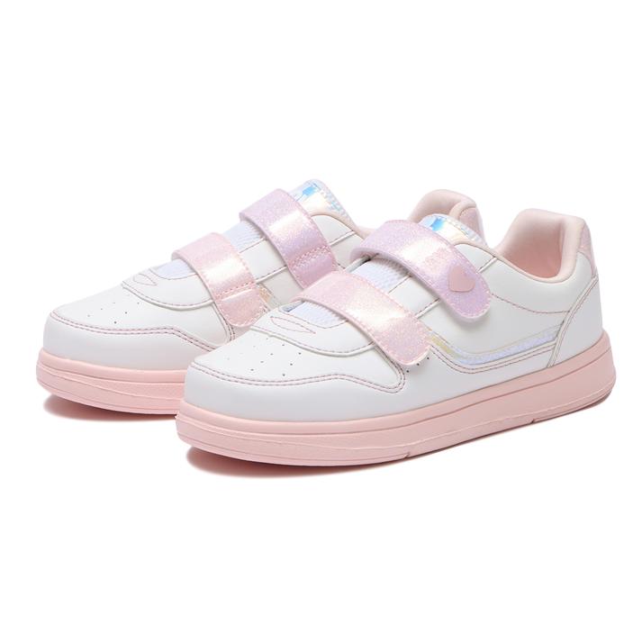 キッズ 【NUOVO】 ヌオーヴォ 17-23 CRRIE ガールズスニーカー N9335J WHITE/PINK