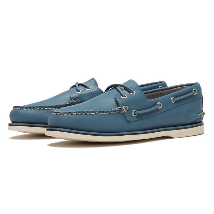 【中古】Sperry Top-Sider◆デッキシューズ/27.5cm/ブルー/レザー/STS25049【シューズ】