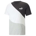 【PUMA ウェア】 プーマ ウェア M POWER CAT TEE ショートスリーブ 675736 04L.HEATHER