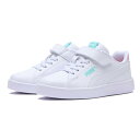 キッズ 【PUMA】 プーマ 17-21COURTFLEX SL PS コートフレックス SL PS 388368 ABC-MART限定 *05WHT/MINT