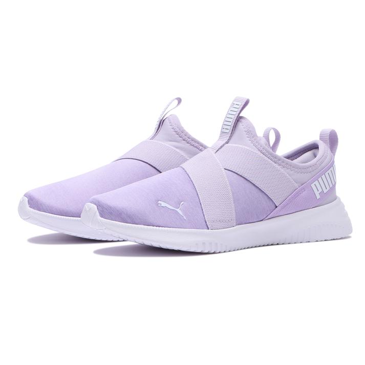 キッズ 【PUMA】 プーマ 17-21FLYER FLEX STRAPS SLIPON フライヤー フレックス ストラップ スリップオン TC 394276 ABC-MART限定 *04S.LAVENDER