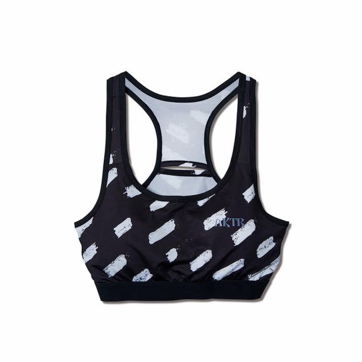 【AKTR】 アクター W BRUSH STROKES SPORTS BRA スポーツブラ 220-086021